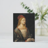 Zelfportret van Albrecht Durer 1493 Briefkaart (Staand voorkant)