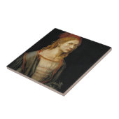 Zelfportret van Albrecht Durer 1493 Tegeltje (Zijkant)