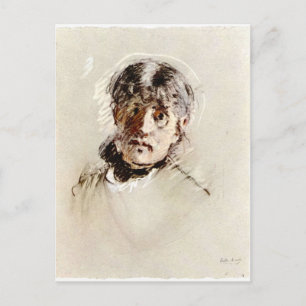 Zelfportret van Berthe Morisot Briefkaart