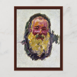 Zelfportret van Claude Monet Briefkaart