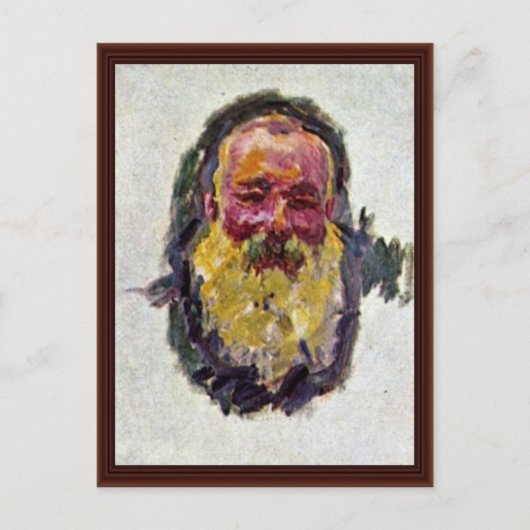 Zelfportret van Claude Monet Briefkaart (Voorkant)