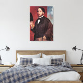 Zelfportret van Edgar Degas, Canvas Afdruk (Insitu (Slaapkamer))