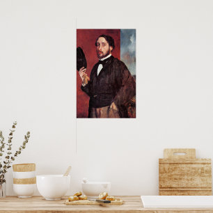 Zelfportret van Edgar Degas, Poster