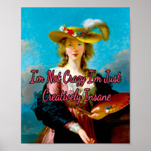 Zelfportret van Elisabeth Louise Vigee Le Brun Poster