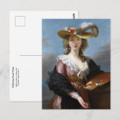 Zelfportret van Elisabeth Vigee Le Brun Briefkaart (Voorkant / Achterkant)