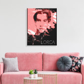 Zelfportret van Garcia Lorca Canvas Afdruk (Insitu (Woonkamer))