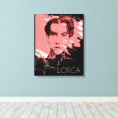Zelfportret van Garcia Lorca Canvas Afdruk (Insitu (Houten vloer))