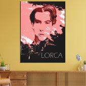Zelfportret van Garcia Lorca Canvas Afdruk (Insitu (Woonkamer))