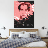 Zelfportret van Garcia Lorca Canvas Afdruk (Insitu (Slaapkamer))