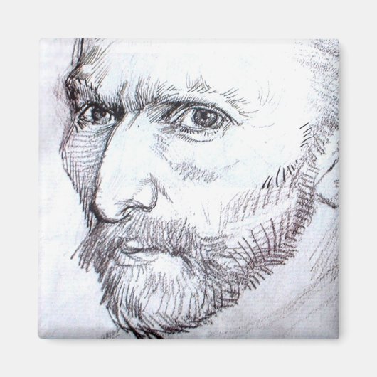 Zelfportret Van Gogh Fine Art Drawing Magneet (Voorkant)