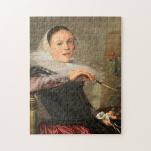 Zelfportret van Judith Leyster, vrouwelijke kunste Legpuzzel