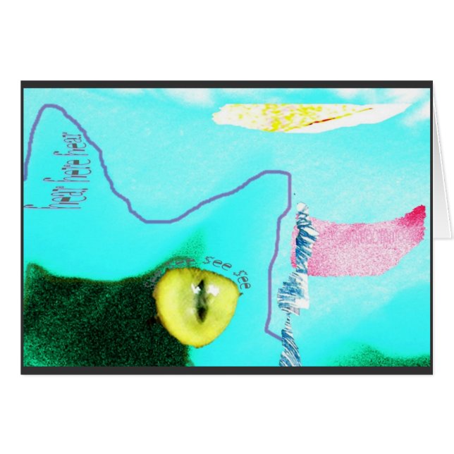 zelfportret van kat (Voorkant Horizontaal)