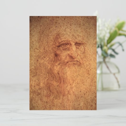 Zelfportret van Leonardo da Vinci, Renaissancekuns (Staand voorkant)