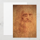 Zelfportret van Leonardo da Vinci, Renaissancekuns (Voorkant / Achterkant)