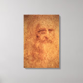 Zelfportret van Leonardo da Vinci, Renaissancekuns Canvas Afdruk (Voorkant)