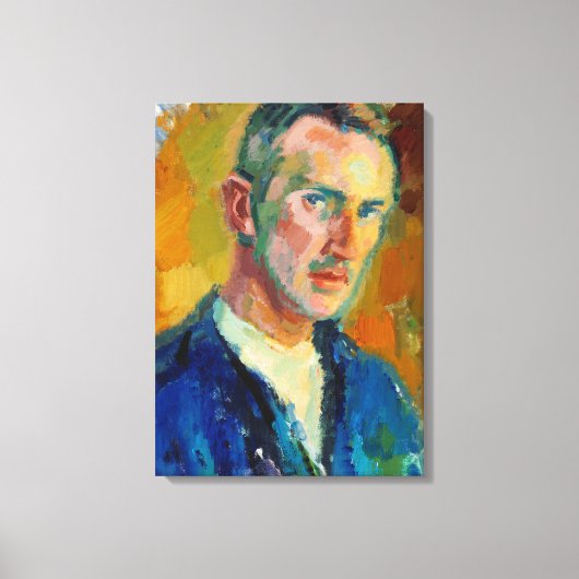 Zelfportret (van Magnus Enckell) Canvas Afdruk (Voorkant)