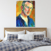 Zelfportret (van Magnus Enckell) Canvas Afdruk (Insitu (Slaapkamer))