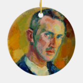 Zelfportret (van Magnus Enckell) Keramisch Ornament (Achterkant)