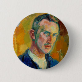 Zelfportret (van Magnus Enckell) Ronde Button 5,7 Cm
