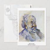 zelfportret van Paul Cezanne Briefkaart (Voorkant / Achterkant)