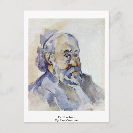 zelfportret van Paul Cezanne Briefkaart (Voorkant)