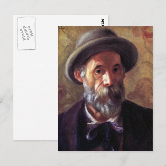 Zelfportret van Pierre Renoir Briefkaart (Voorkant / Achterkant)