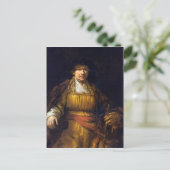 Zelfportret van Rembrandt Harmenszoon van Rijn Briefkaart (Staand voorkant)