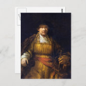 Zelfportret van Rembrandt Harmenszoon van Rijn Briefkaart (Voorkant / Achterkant)
