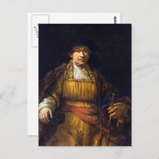 Zelfportret van Rembrandt Harmenszoon van Rijn Briefkaart (Voorkant / Achterkant)