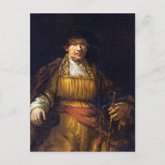 Zelfportret van Rembrandt Harmenszoon van Rijn Briefkaart (Voorkant)