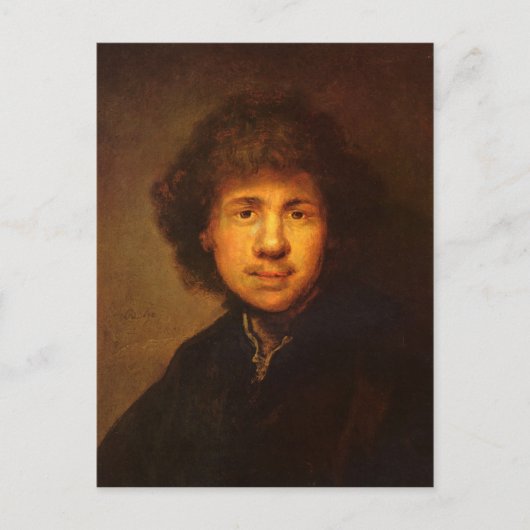 Zelfportret van Rembrandt Harmenszoon van Rijn Briefkaart (Voorkant)