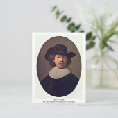 Zelfportret van Rembrandt Harmenszoon van Rijn Briefkaart (Staand voorkant)