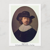Zelfportret van Rembrandt Harmenszoon van Rijn Briefkaart (Voorkant)