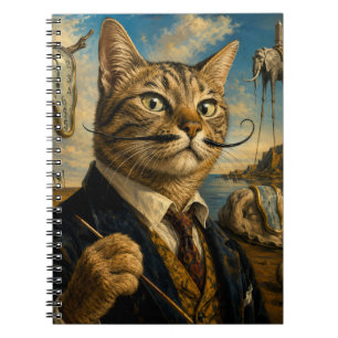 Zelfportret van Salvador Dalí als kat Grappige s Notitieboek