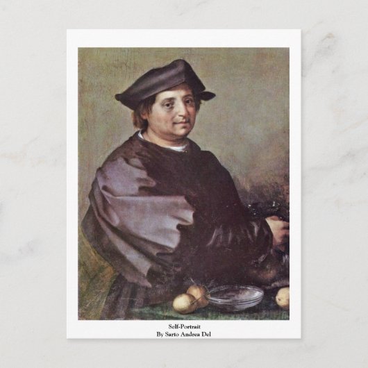 zelfportret van Sarto Andrea del Briefkaart (Voorkant)