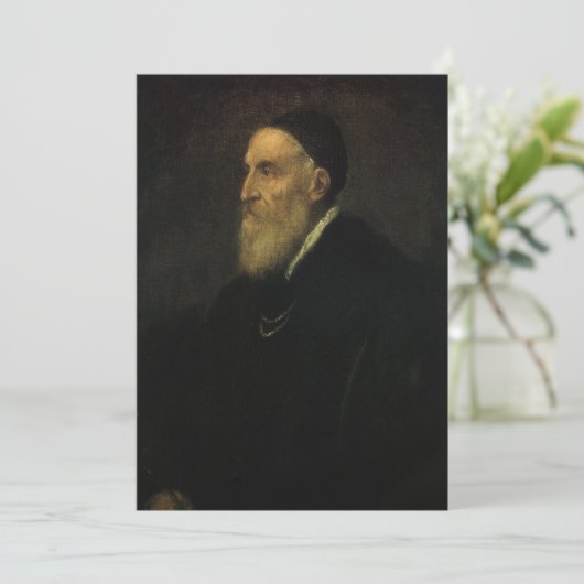 Zelfportret van Titiaan,  renaissance Art (Staand voorkant)