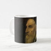 Zelfportret van Titiaan,  renaissance Art Koffiemok (Voorkant links)