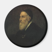 Zelfportret van Titiaan,  renaissance Art Magneet (Voorkant)