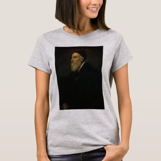 Zelfportret van Titiaan, renaissance Art T-shirt (Voorkant)