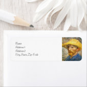 Zelfportret van Van Gogh Etiket (Insitu)
