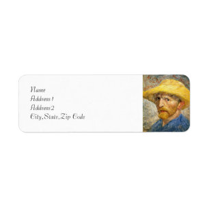 Zelfportret van Van Gogh Etiket