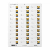 Zelfportret van Van Gogh Etiket (Full Sheet)