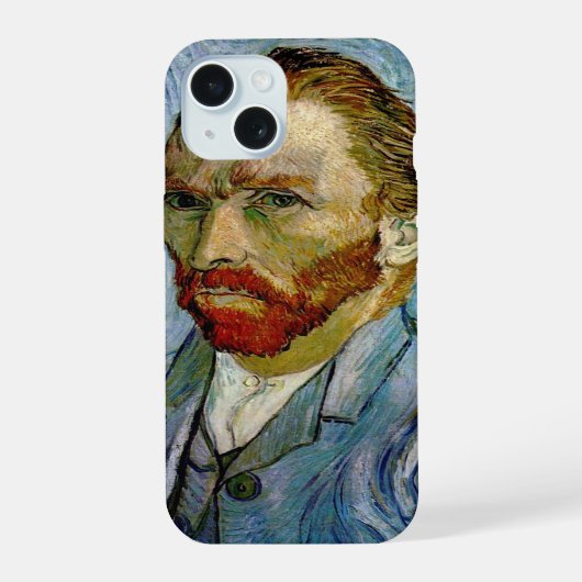 Zelfportret van Van Gogh iPhone 15 Case (Achterkant)
