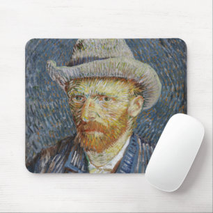 Zelfportret van Van Gogh met grijze vilten hoed Sc Muismat
