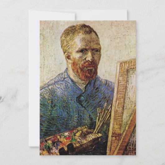 Zelfportret van Van Gogh voor het ezel (Voorkant)