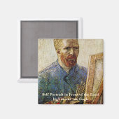 Zelfportret van Van Gogh voor het ezel Magneet (Voorkant / Achterkant)