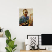 Zelfportret van Van Gogh voor het ezel Poster (Thuiskantoor)
