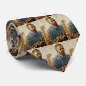 Zelfportret van Van Gogh voor het ezel Stropdas (Opgerold)
