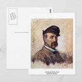 Zelfportret van vijftig jaar door Fattori Giovanni Briefkaart (Voorkant / Achterkant)