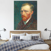 Zelfportret van Vincent Van Gogh (1887) Canvas Afdruk (Insitu (Slaapkamer))